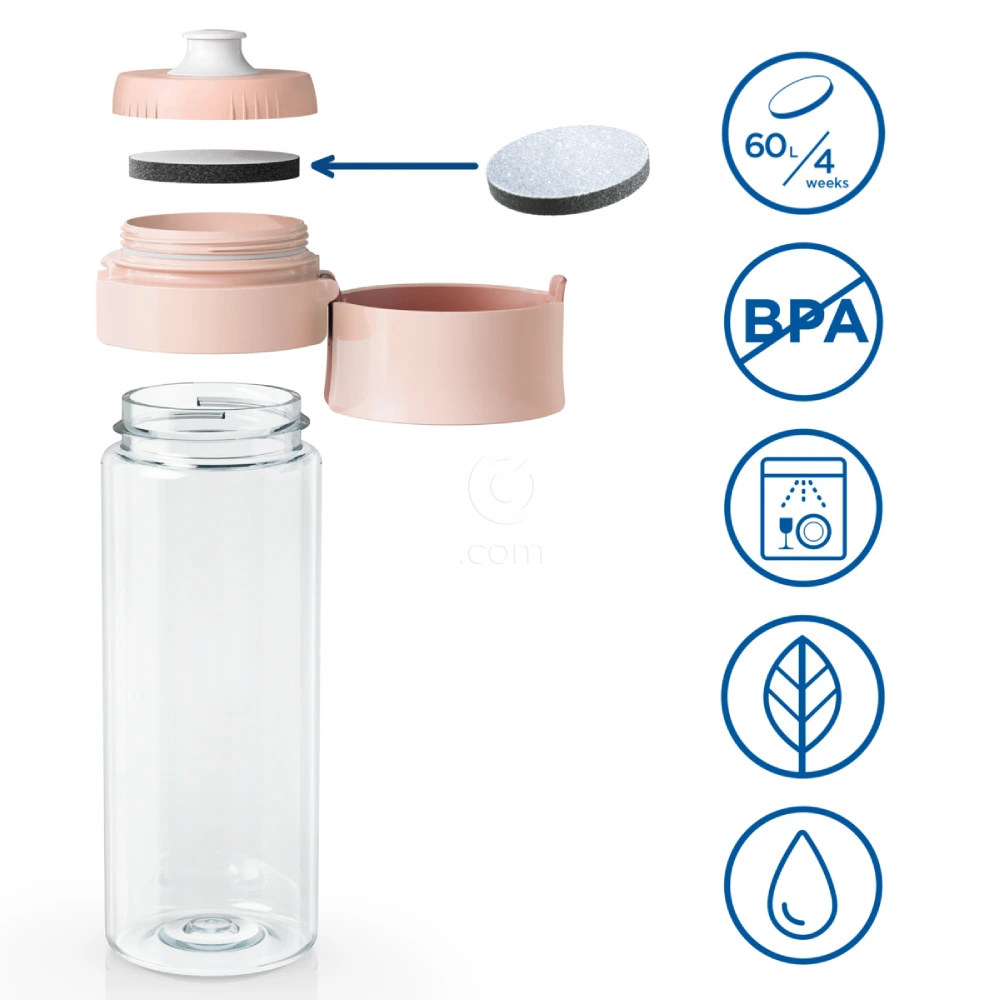 Brita Fill&Go Vital, flaška za vodo - marelica (0,6 l)